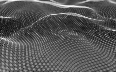 Çokgen alanı düşük Poli koyu arka plan, 3d render