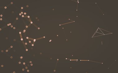 Çokgen alanı düşük Poli koyu arka plan, 3d render