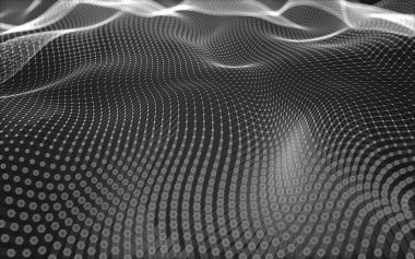 Çokgen alanı düşük Poli koyu arka plan, 3d render