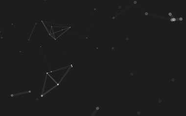 Çokgen alanı düşük Poli koyu arka plan, 3d render