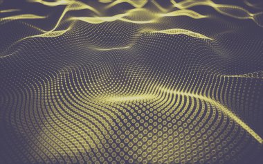 Çokgen alanı düşük Poli koyu arka plan, 3d render