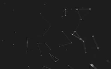 Çokgen alanı düşük Poli koyu arka plan, 3d render