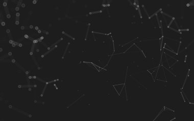 Çokgen alanı düşük Poli koyu arka plan, 3d render