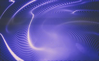 Çokgen alanı düşük Poli koyu arka plan, 3d render