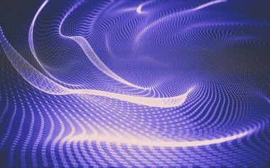 Çokgen alanı düşük Poli koyu arka plan, 3d render