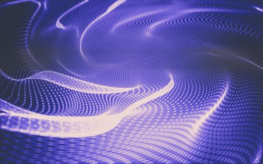 Çokgen alanı düşük Poli koyu arka plan, 3d render