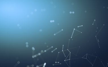 Çokgen alanı düşük Poli koyu arka plan, 3d render