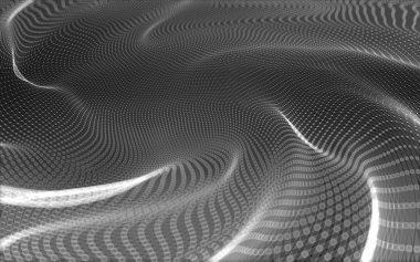 Çokgen alanı düşük Poli koyu arka plan, 3d render