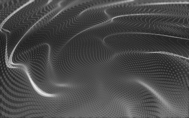 Çokgen alanı düşük Poli koyu arka plan, 3d render