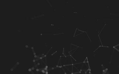 Çokgen alanı düşük Poli koyu arka plan, 3d render