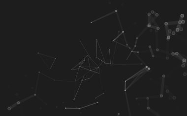 Çokgen alanı düşük Poli koyu arka plan, 3d render