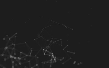 Çokgen alanı düşük Poli koyu arka plan, 3d render