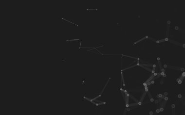 Çokgen alanı düşük Poli koyu arka plan, 3d render