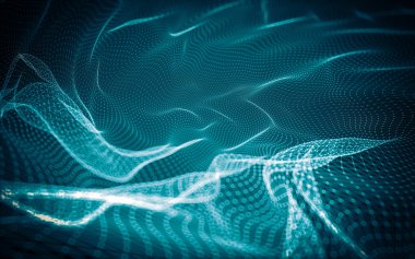 Çokgen alanı düşük Poli koyu arka plan, 3d render