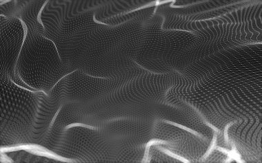 Çokgen alanı düşük Poli koyu arka plan, 3d render