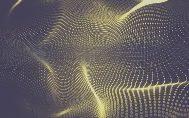 Çokgen alanı düşük Poli koyu arka plan, 3d render