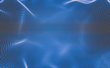 Çokgen alanı düşük Poli koyu arka plan, 3d render