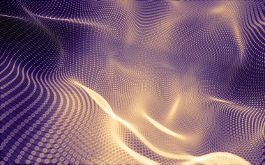 Çokgen alanı düşük Poli koyu arka plan, 3d render