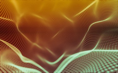 Çokgen alanı düşük Poli koyu arka plan, 3d render