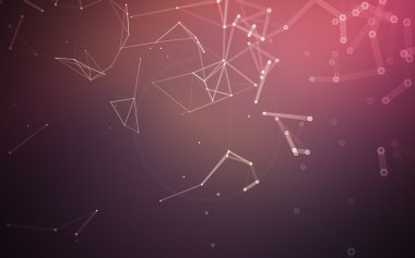 Çokgen alanı düşük Poli koyu arka plan, 3d render