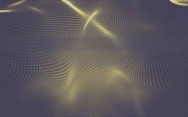 Çokgen alanı düşük Poli koyu arka plan, 3d render