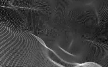 Çokgen alanı düşük Poli koyu arka plan, 3d render