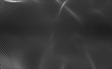 Çokgen alanı düşük Poli koyu arka plan, 3d render