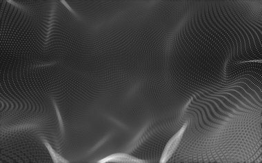 Çokgen alanı düşük Poli koyu arka plan, 3d render