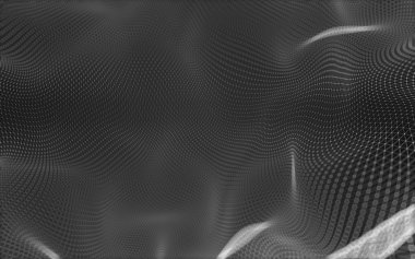 Çokgen alanı düşük Poli koyu arka plan, 3d render