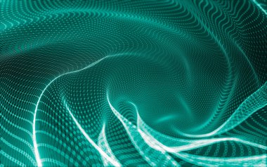 Çokgen alanı düşük Poli koyu arka plan, 3d render