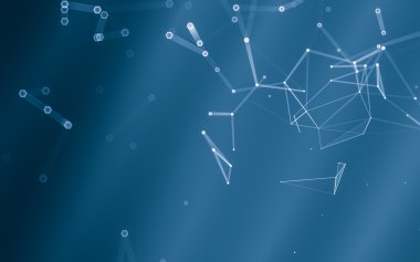 Çokgen alanı düşük Poli koyu arka plan, 3d render