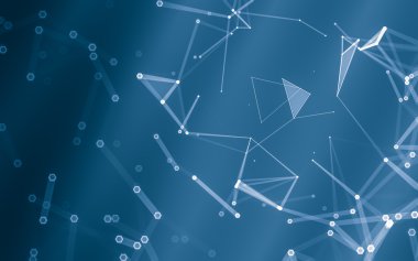 Çokgen alanı düşük Poli koyu arka plan, 3d render