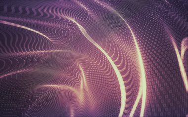 Çokgen alanı düşük Poli koyu arka plan, 3d render