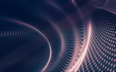 Çokgen alanı düşük Poli koyu arka plan, 3d render