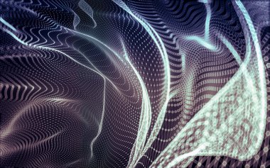 Çokgen alanı düşük Poli koyu arka plan, 3d render