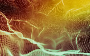 Çokgen alanı düşük Poli koyu arka plan, 3d render