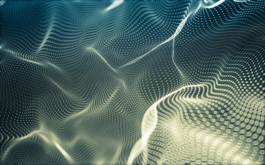 Çokgen alanı düşük Poli koyu arka plan, 3d render