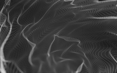 Çokgen alanı düşük Poli koyu arka plan, 3d render