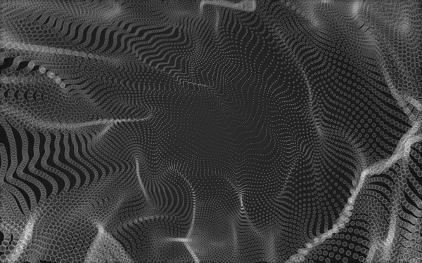 Çokgen alanı düşük Poli koyu arka plan, 3d render