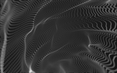 Çokgen alanı düşük Poli koyu arka plan, 3d render