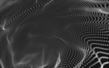 Çokgen alanı düşük Poli koyu arka plan, 3d render