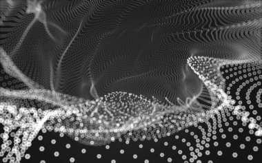 Çokgen alanı düşük Poli koyu arka plan, 3d render