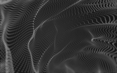 Çokgen alanı düşük Poli koyu arka plan, 3d render