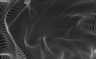 Çokgen alanı düşük Poli koyu arka plan, 3d render