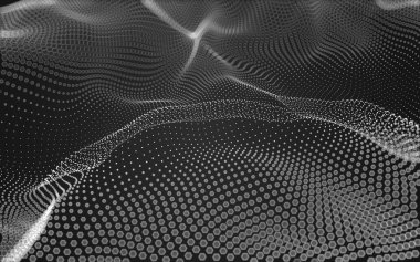 Çokgen alanı düşük Poli koyu arka plan, 3d render