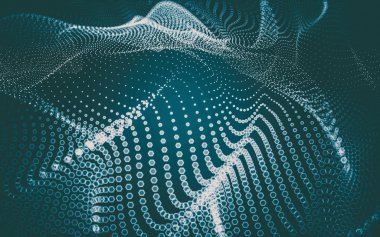 Çokgen alanı düşük Poli koyu arka plan, 3d render