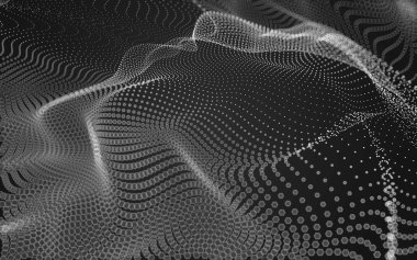 Çokgen alanı düşük Poli koyu arka plan, 3d render