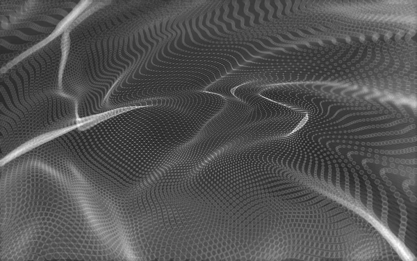 Çokgen alanı düşük Poli koyu arka plan, 3d render