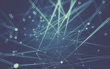 Çokgen alanı düşük Poli koyu arka plan, 3d render