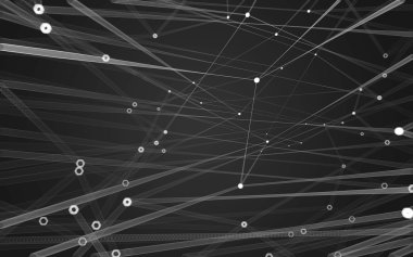 Çokgen alanı düşük Poli koyu arka plan, 3d render